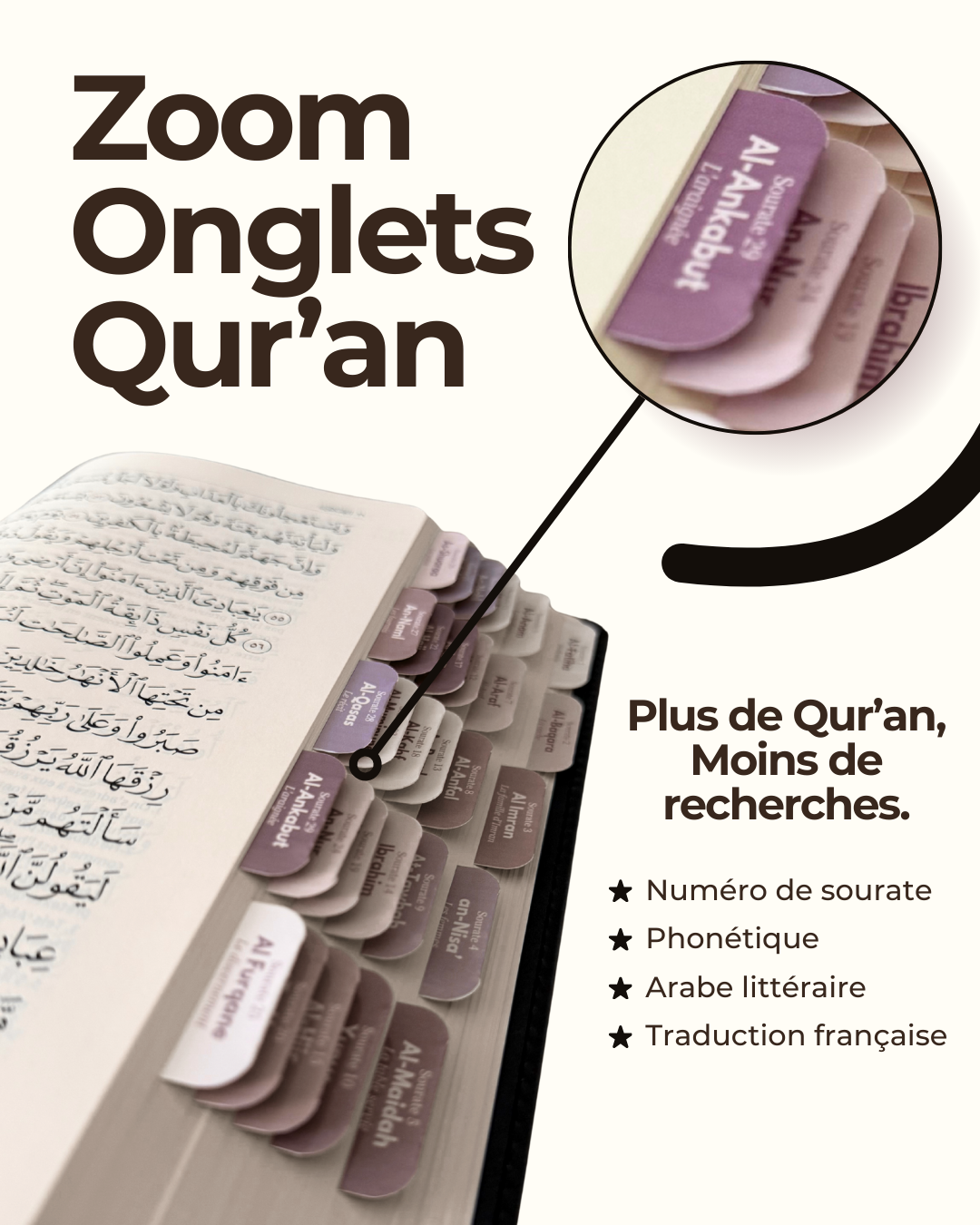 Onglets Qur'an sweet pink
