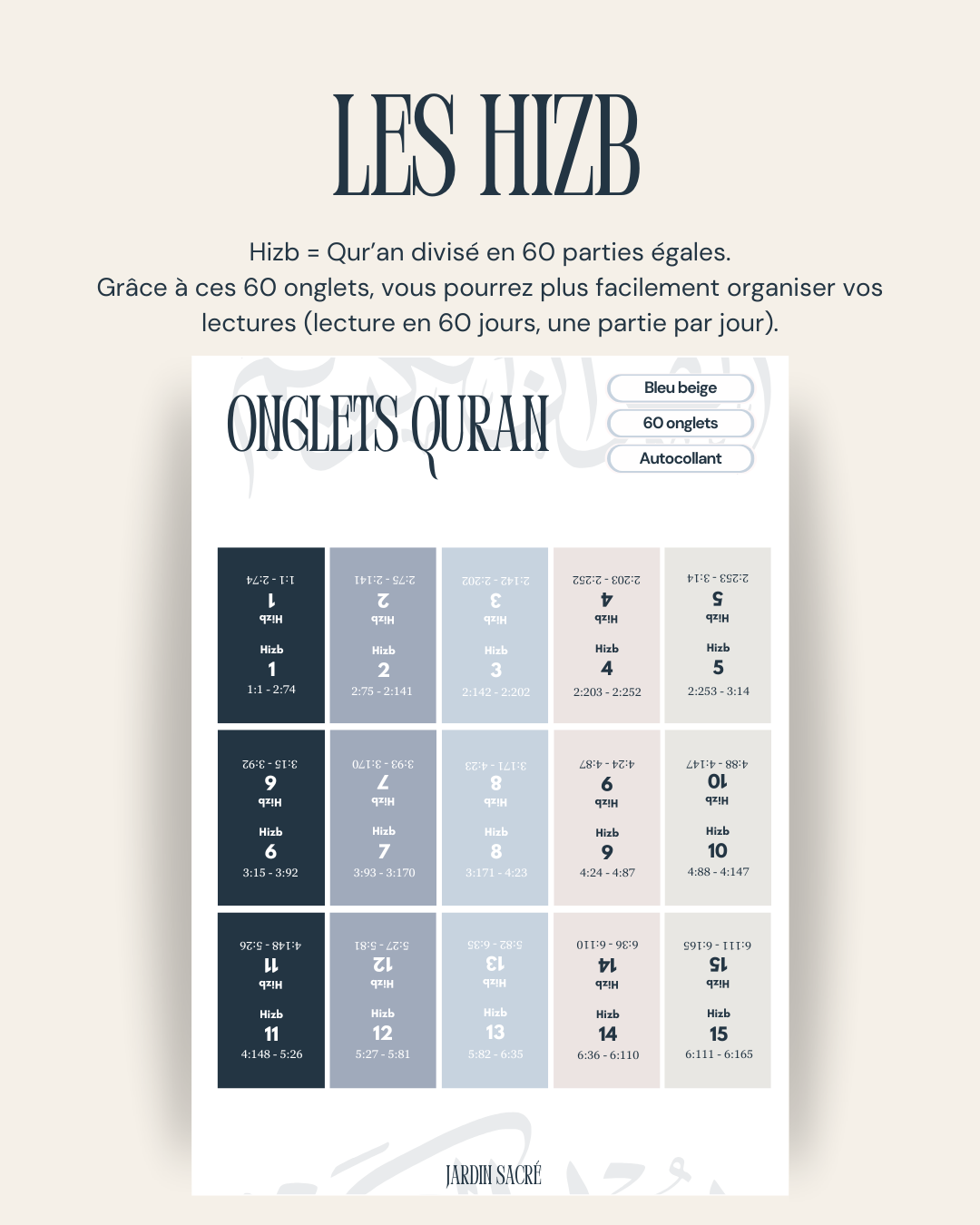 60 onglets hizb