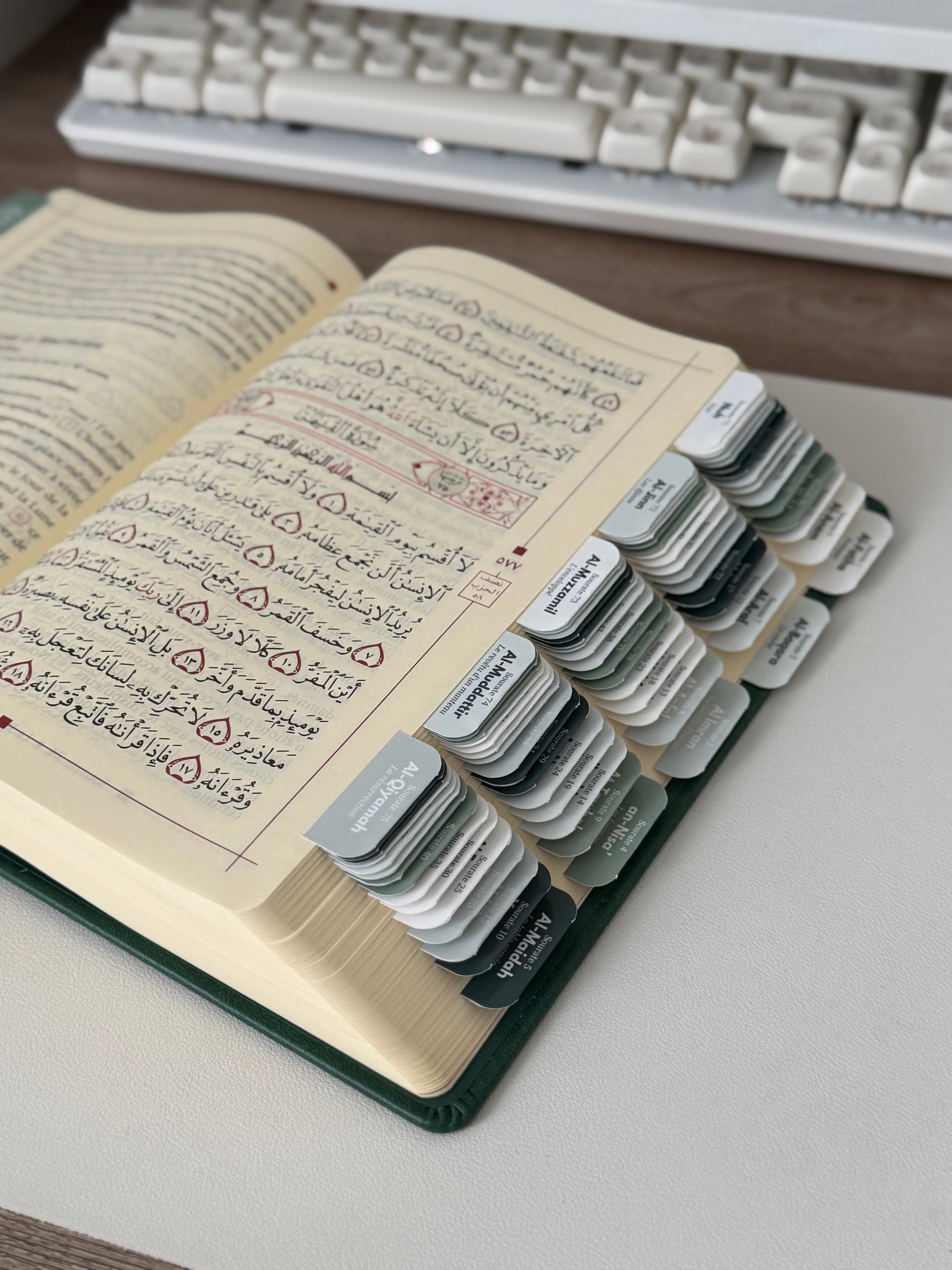 Onglets Qur'an pomme