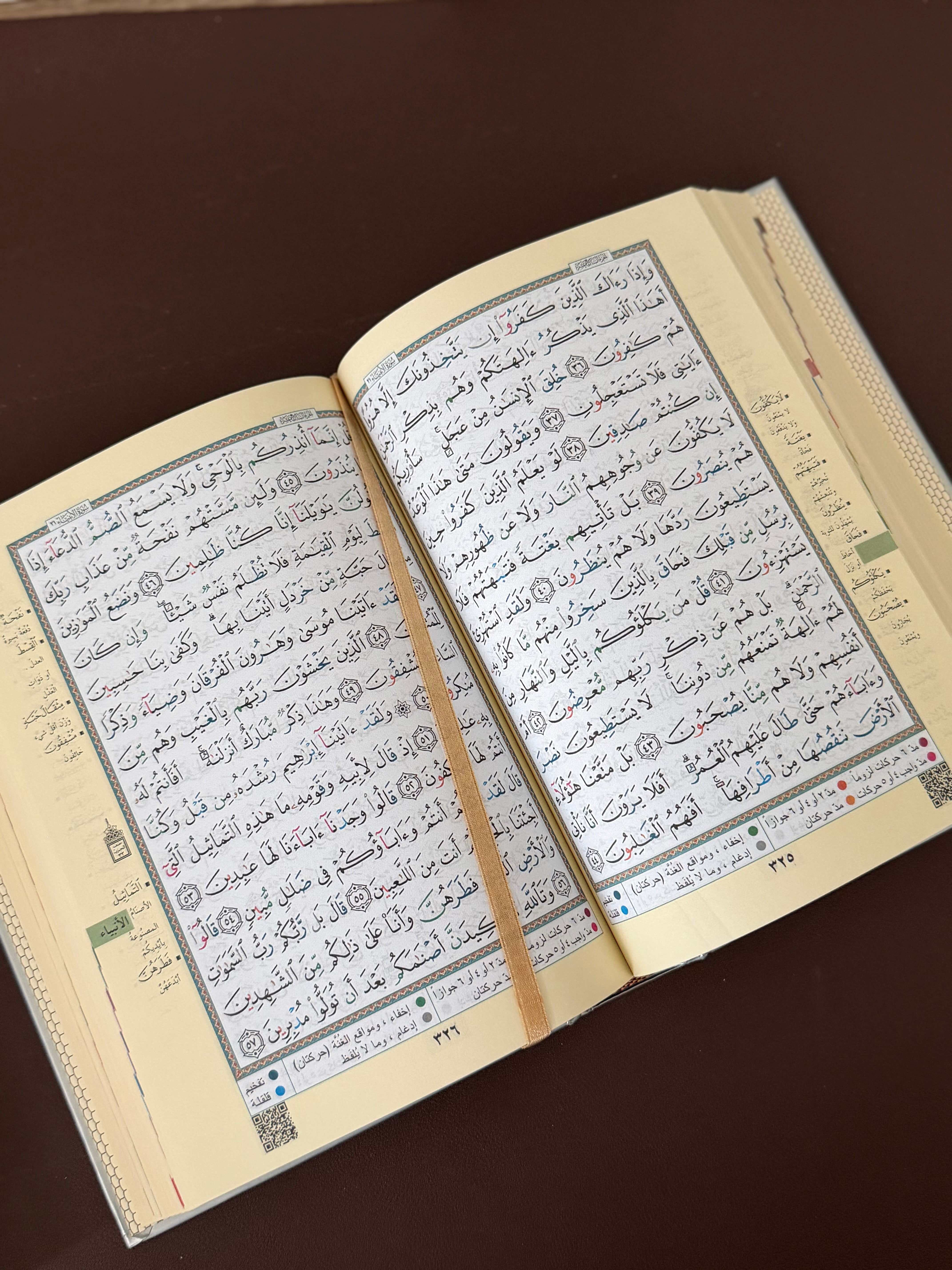 CORAN TAJWID (Arabe) argent- Index Des Mots Du Coran - FORMAT 14X20