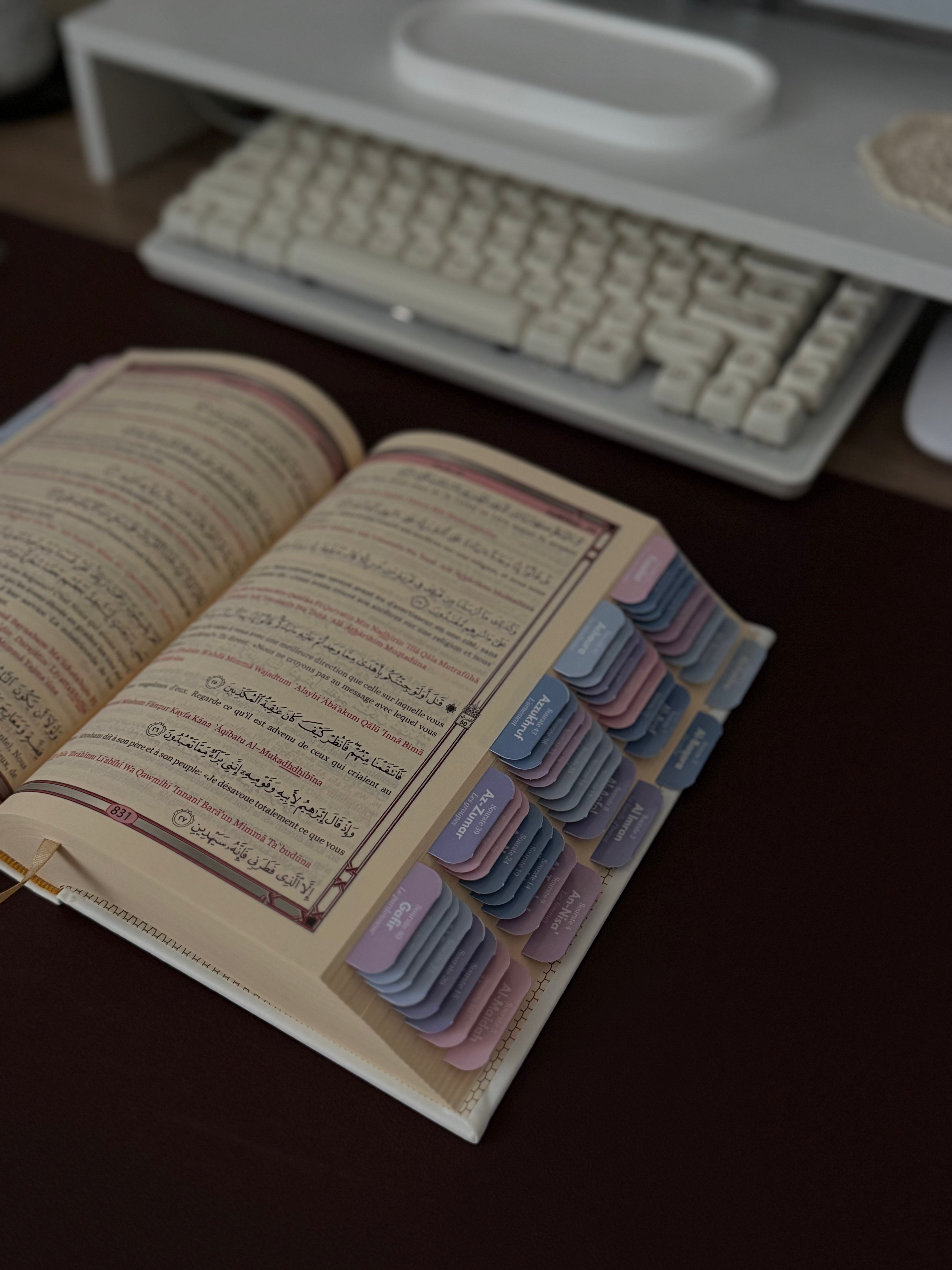 Quran avec onglets glossy 135gr