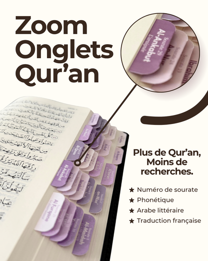 Onglets Qur'an noir