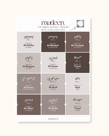 Chocolate Qur'an tabs