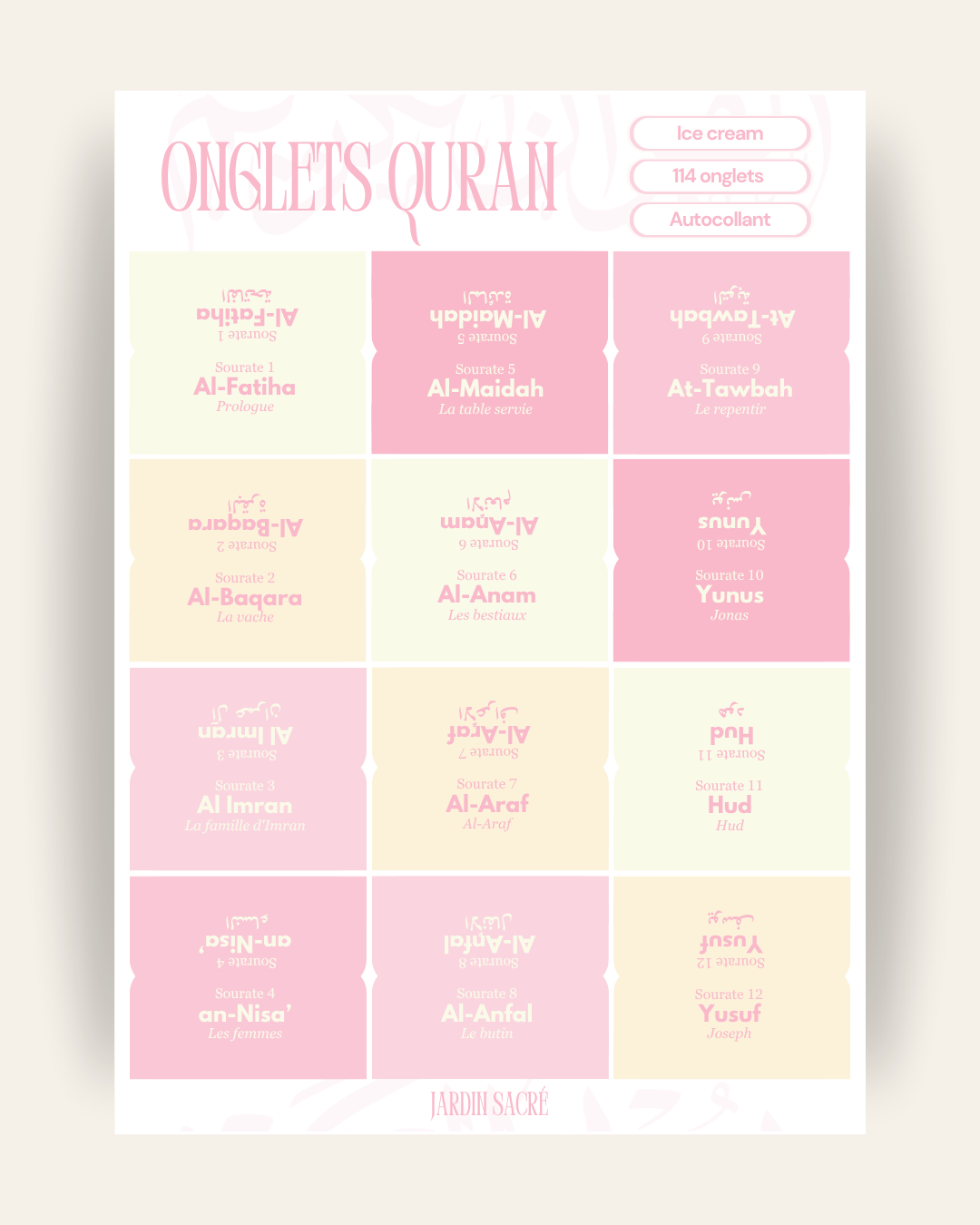 Pink Qur'an tabs