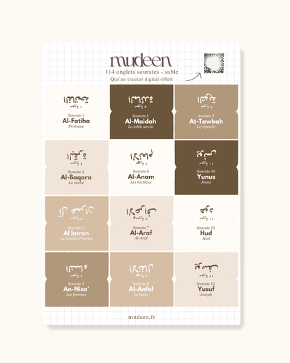 Sand Qur'an tabs