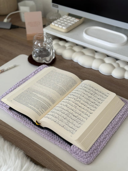 Protège mushaf en crochet violet