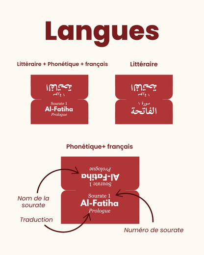 Onglets Qur'an rouge