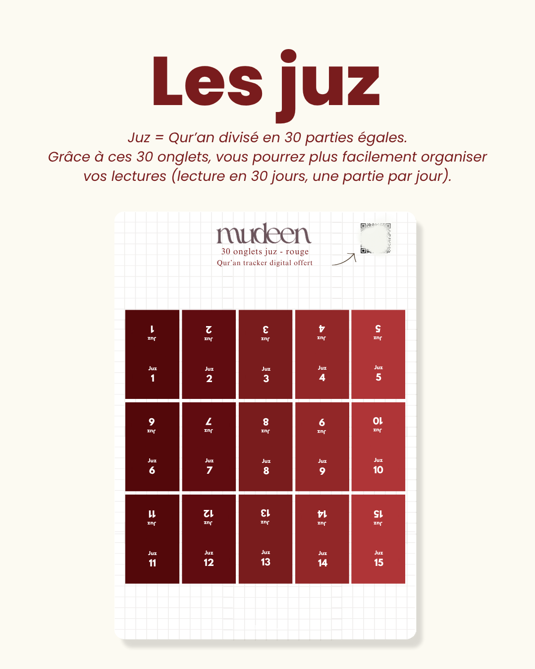 Onglets Qur'an rouge