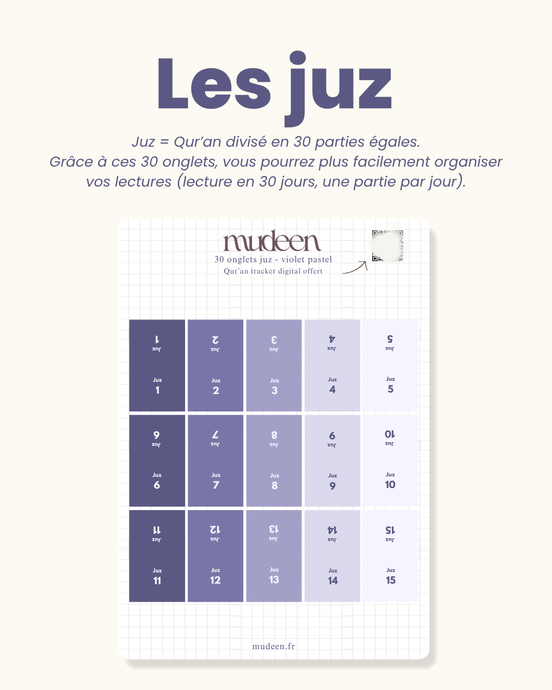 Pastel purple Qur'an tabs