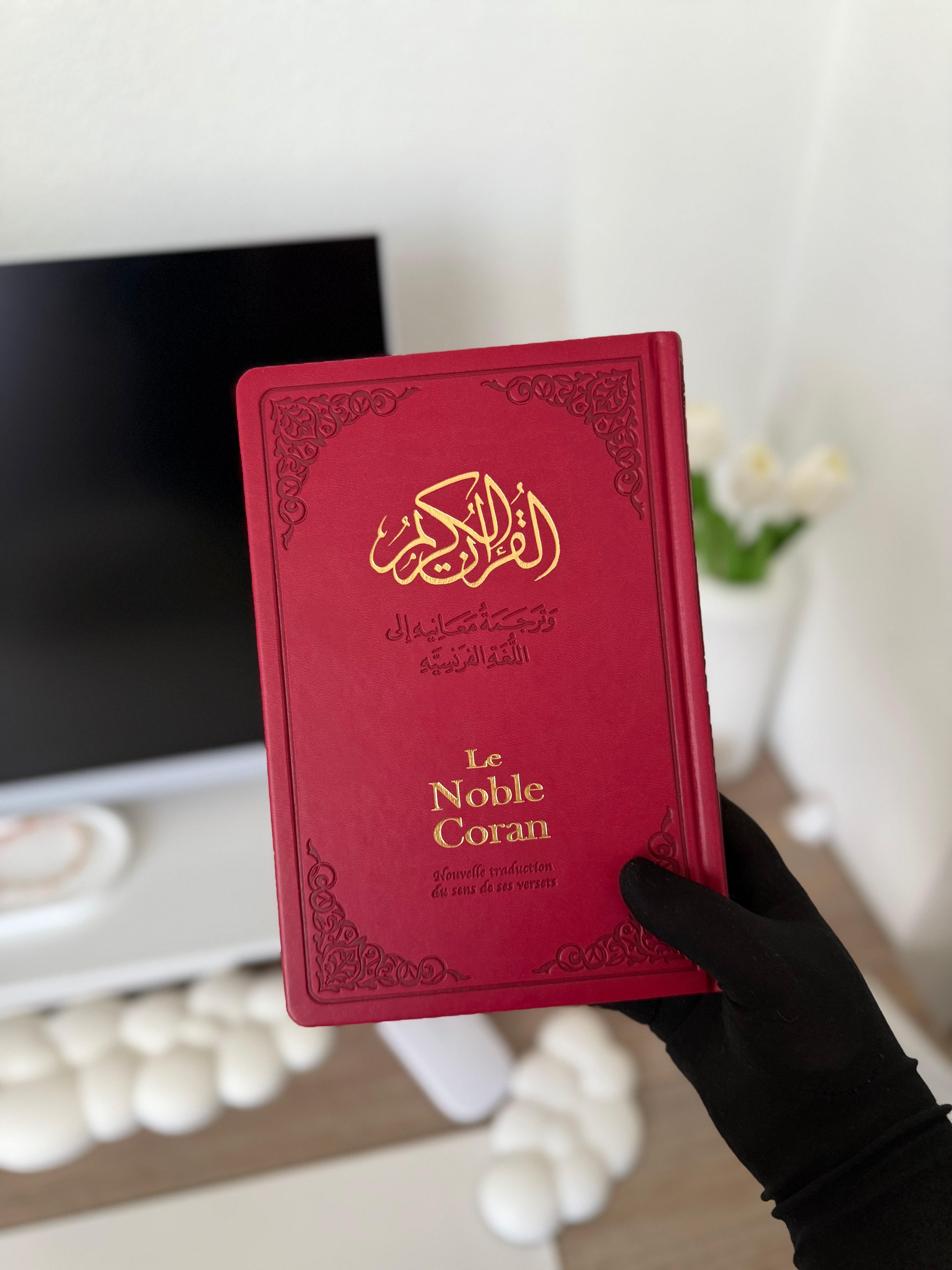 Coran rose bilingue bordeaux - Tawhid