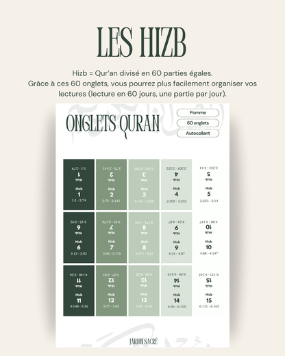 60 onglets hizb