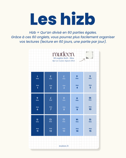 Blue Qur'an tabs