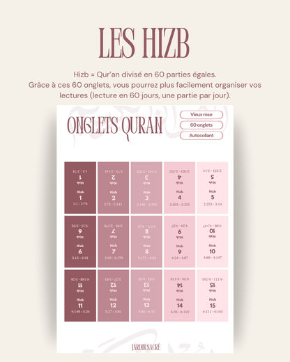 60 onglets hizb