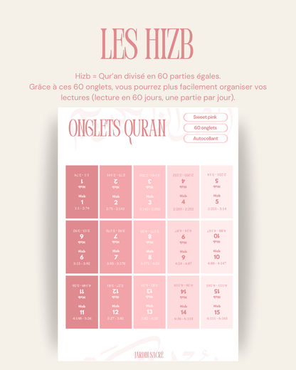 60 onglets hizb