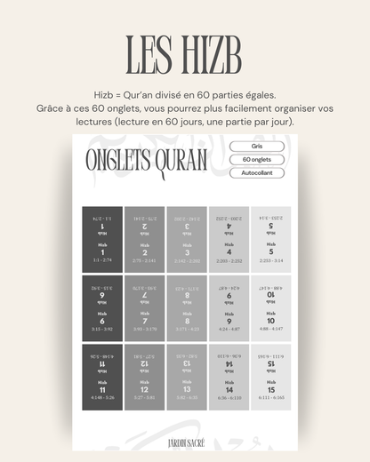 60 onglets hizb