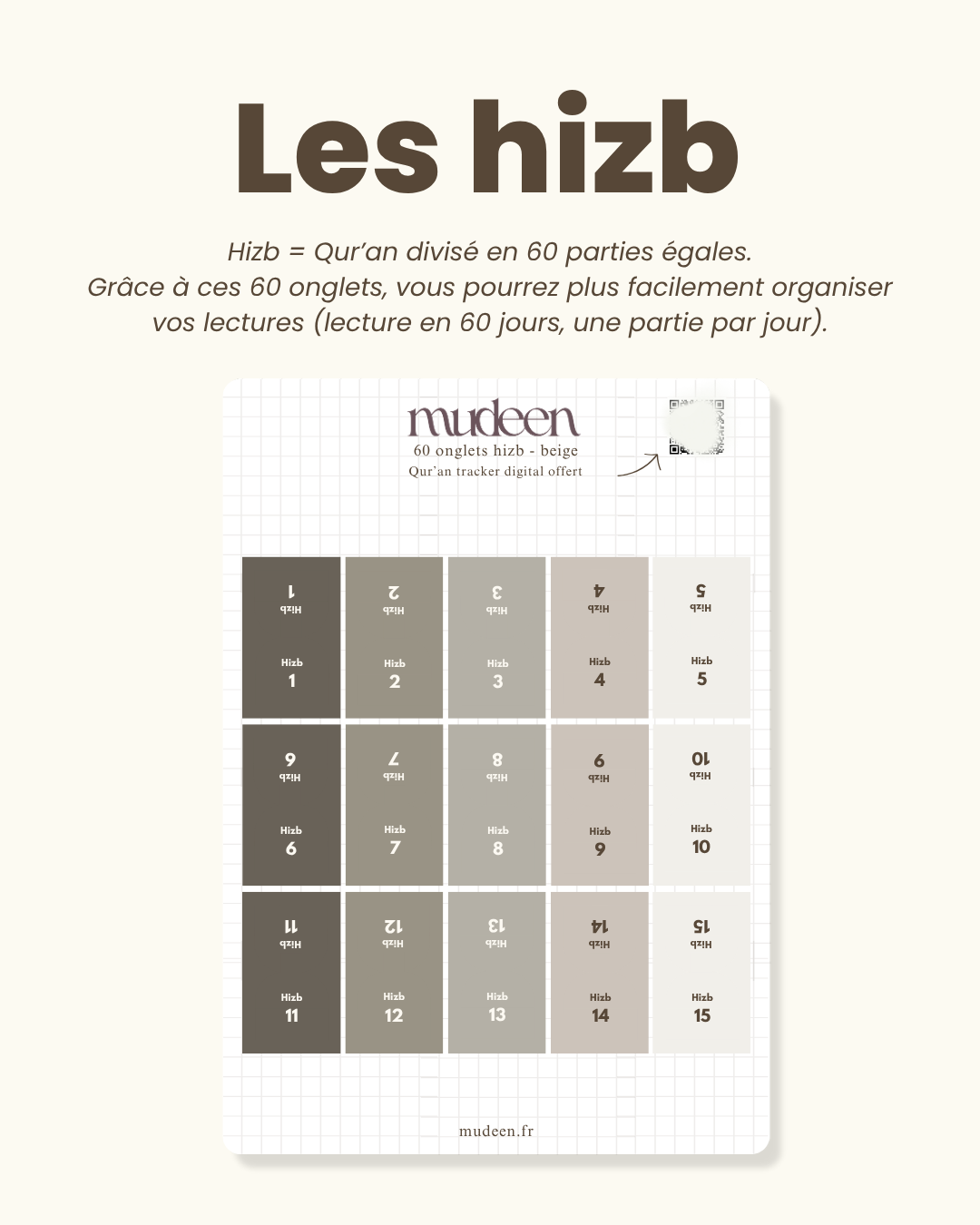 Beige Qur'an tabs
