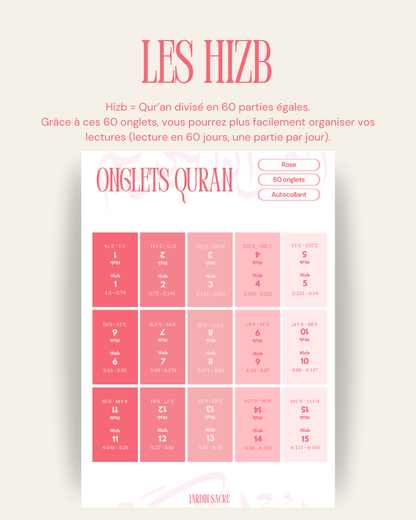 60 onglets hizb