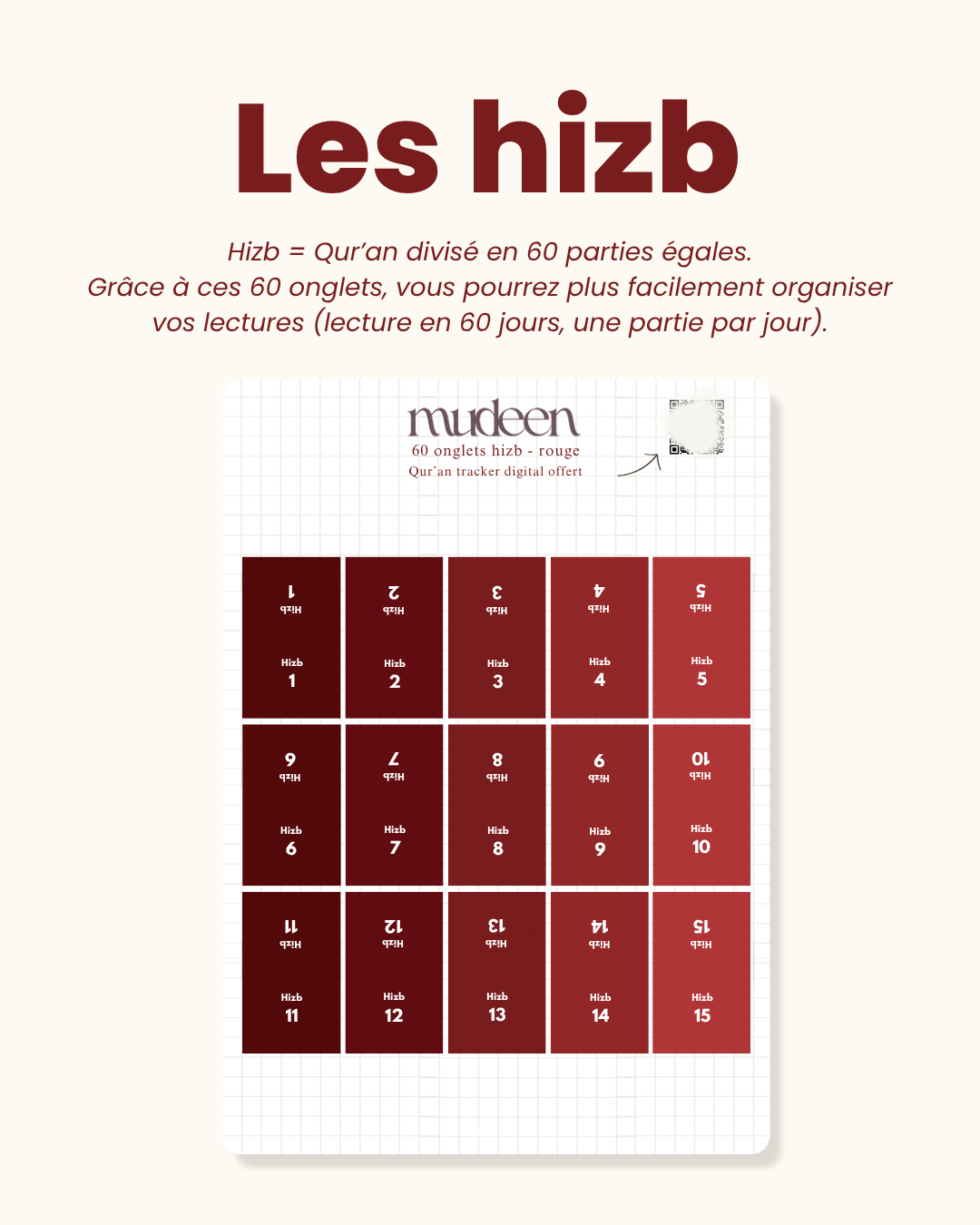 Onglets Qur'an rouge