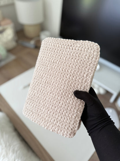 Protège mushaf en crochet beige