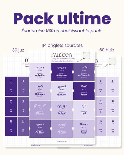Purple Qur'an tabs