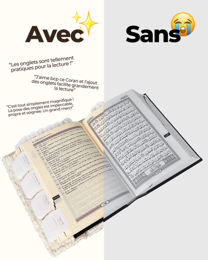 Onglets Qur'an noir