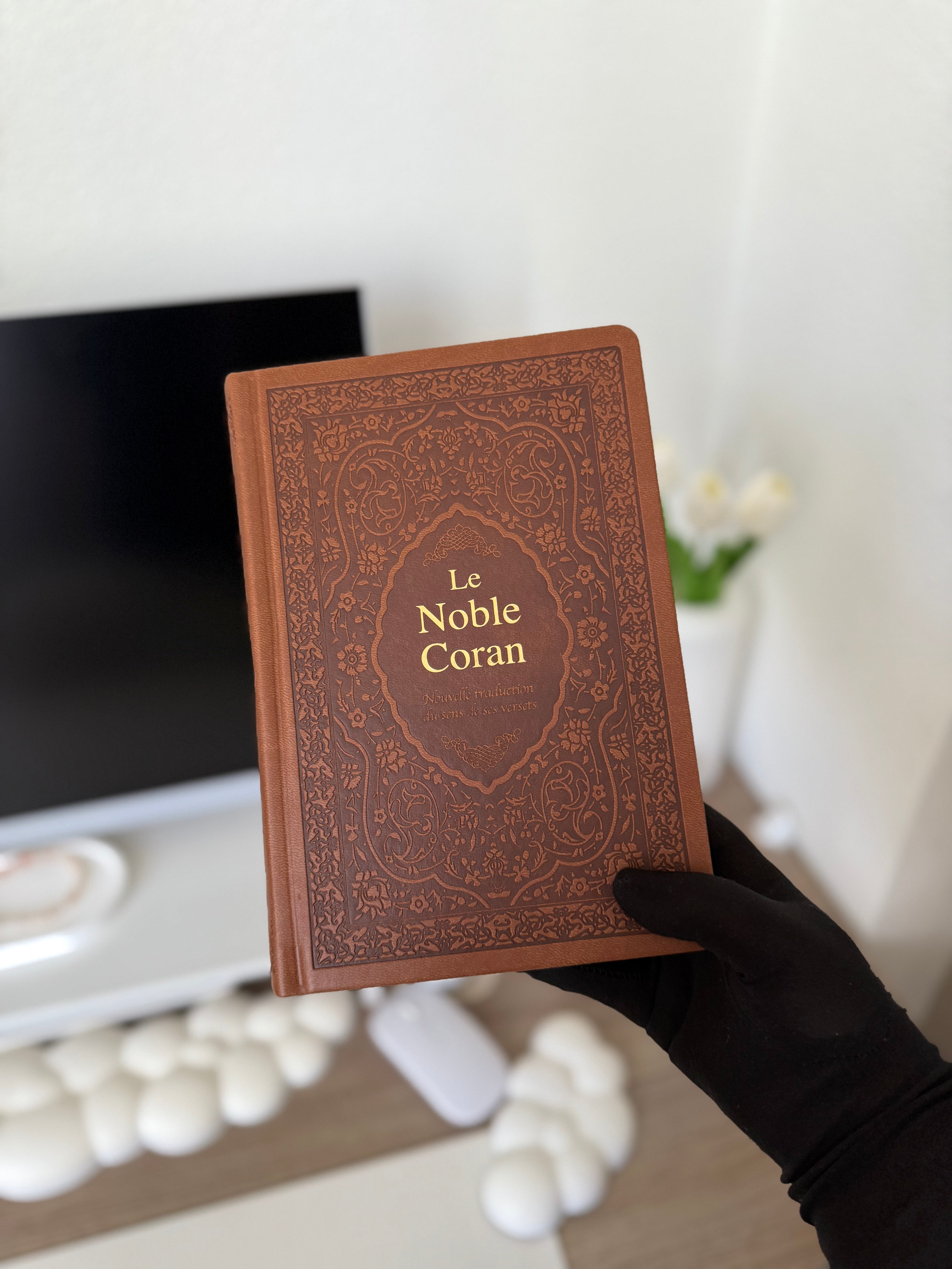 Coran marron bilingue avec QR code - Tawhid