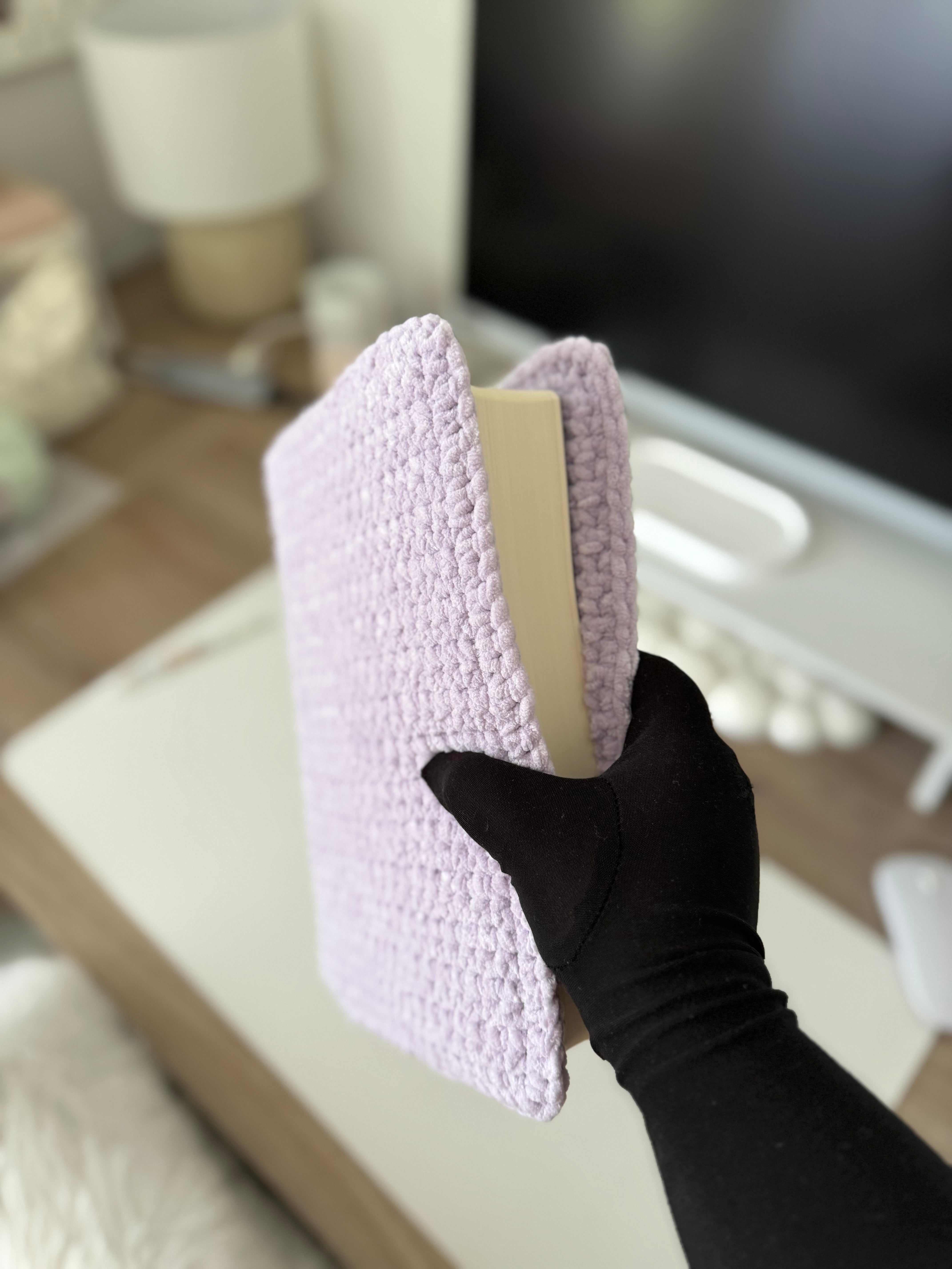 Protège mushaf en crochet violet
