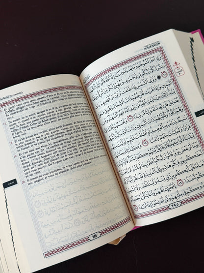 Le Coran (Arabe-Français) - Editions Sana - Format Poche 12X17 - Couverture FUCHSIA