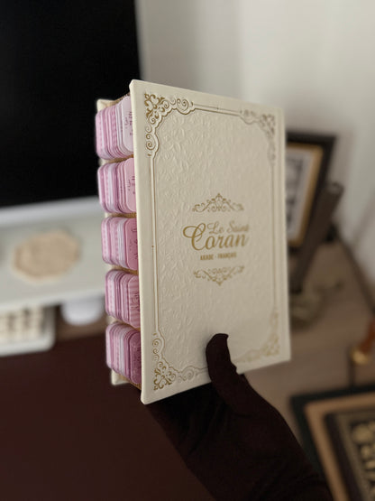 Quran avec onglets Girly rose