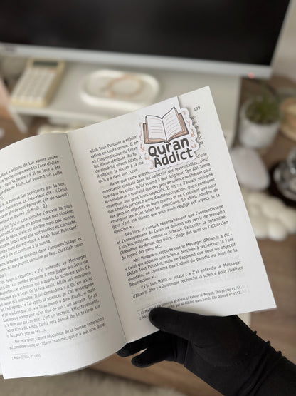 "Quran addict" magnetic bookmark