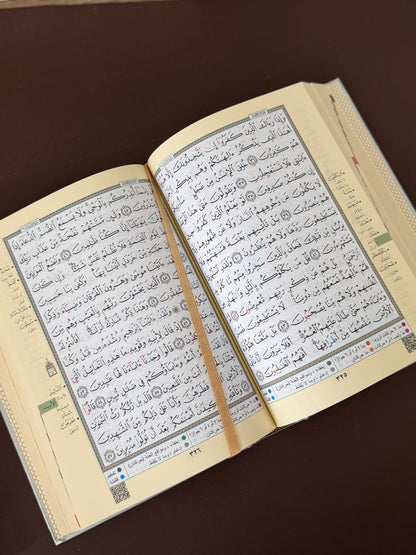 CORAN TAJWID (Arabe) argent- Index Des Mots Du Coran - FORMAT 14X20